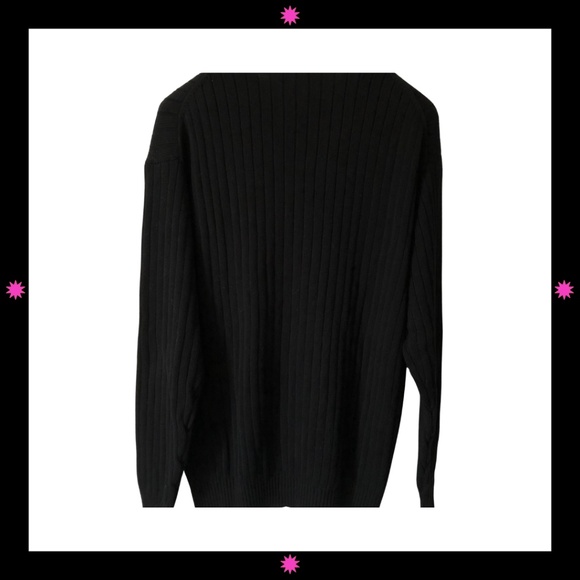 MEN'S BLACK SWEATER BY AMERICAN BLUE XL - Picture 2 of 8